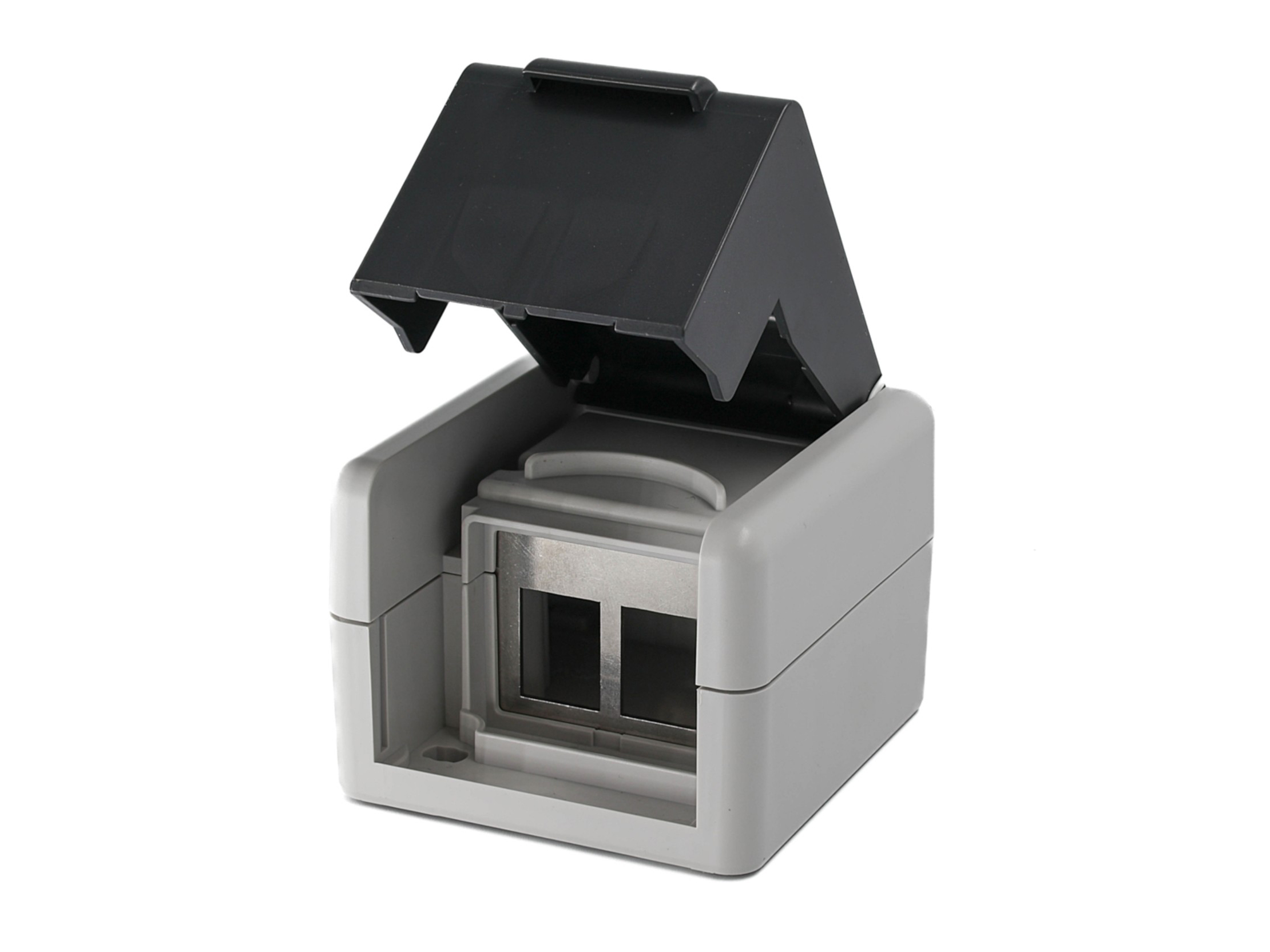 Equip Aufputzdose 2-Port Keystone ungeschirmt outdoor grau