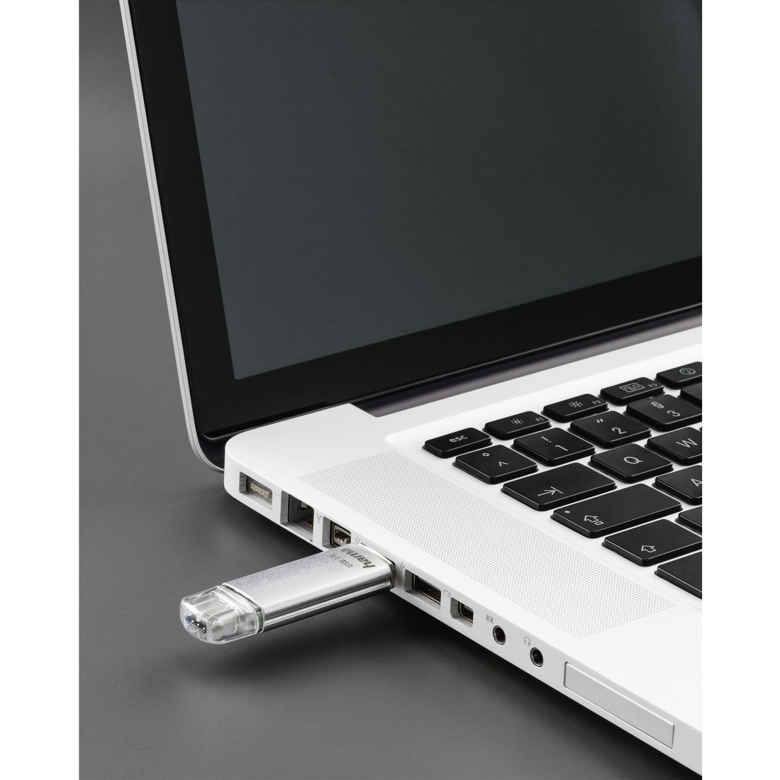 hama USB-Stick C-Laeta silber 128 GB, 1 St.