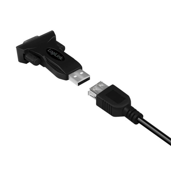 LogiLink USB 2.0 Adapter USB-A(m) zu DB9(RS232)(M)