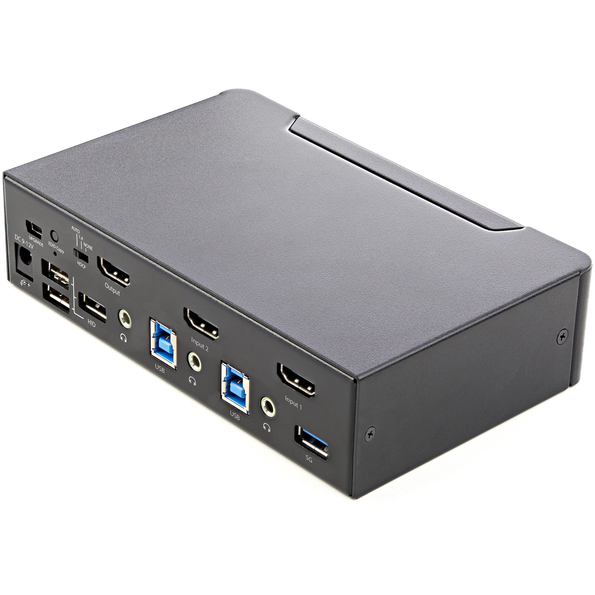 STARTECH.COM 2 Port HDMI KVM Switch - Einzelmonitor 4K 60Hz Ultra HD HDR - Desktop HDMI 2.0 KVM Switch