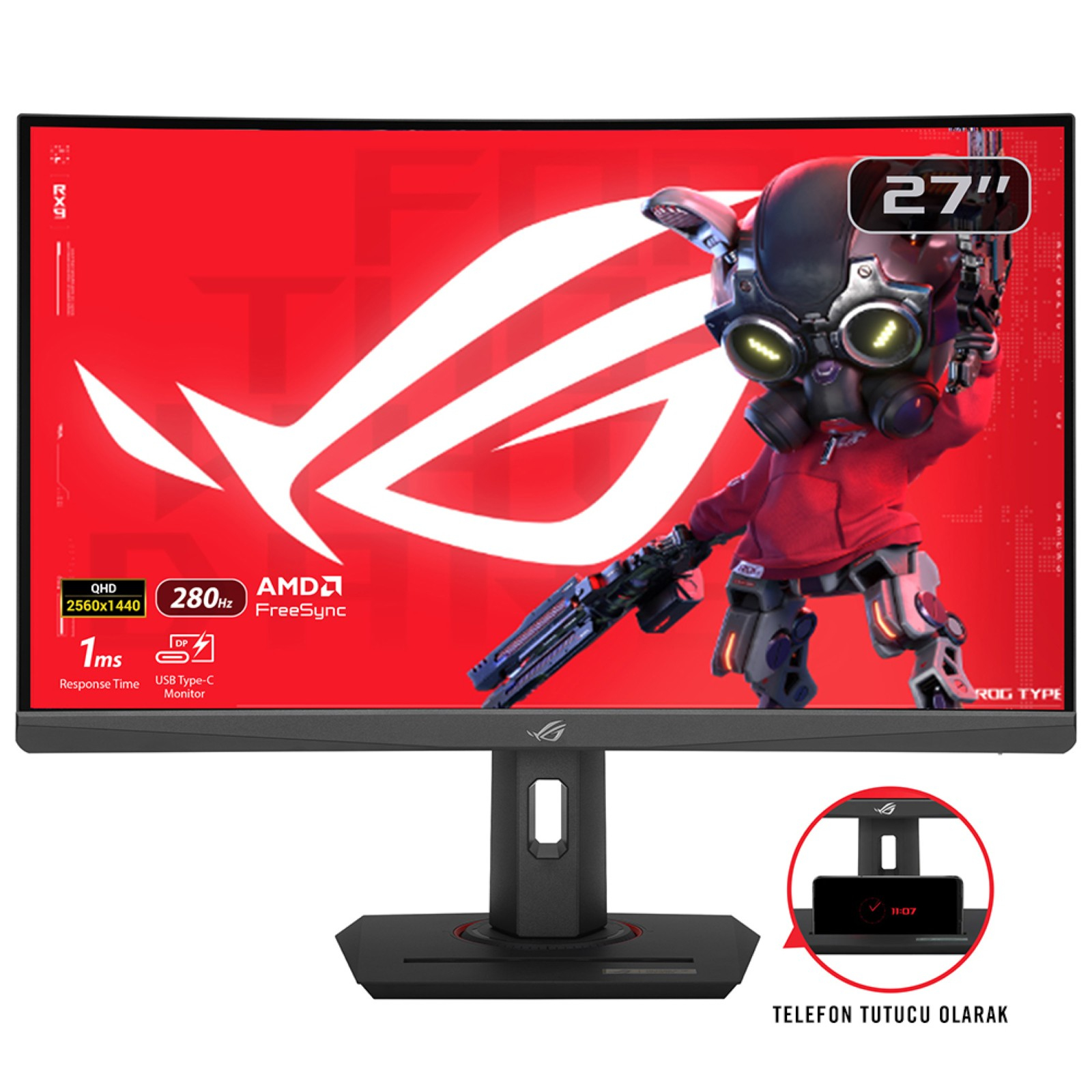 ASUS ROG Strix XG27WCMS 68.4cm (16:9) WQHD HDMI DP
