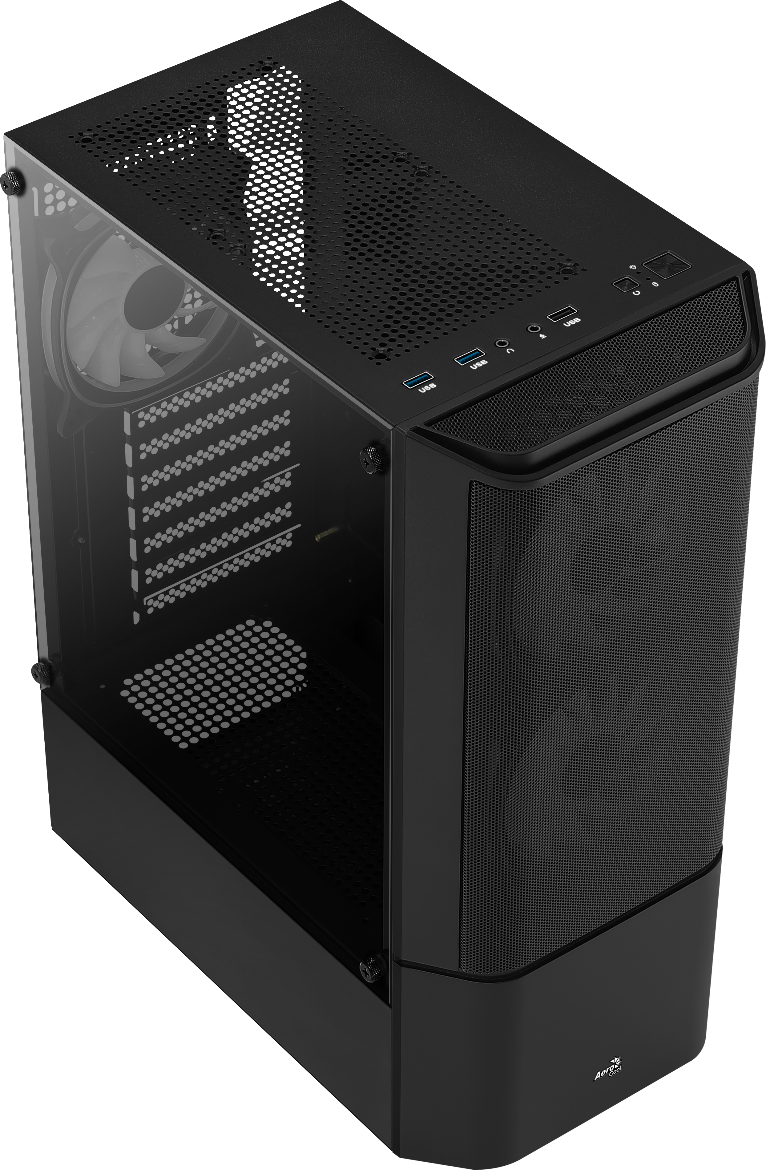 AeroCool Geh Midi Quantum Mesh v3 Black MicroATX/ATX/MiniITX