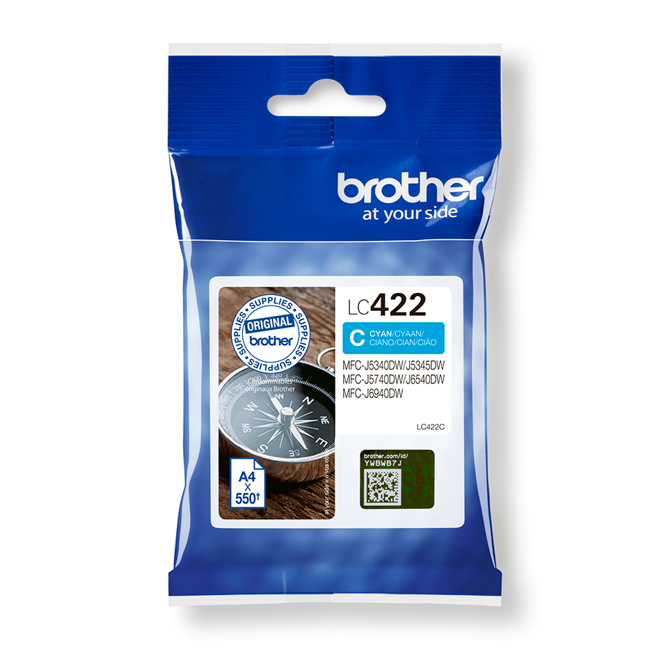 LC-422C INK CYAN F. MFC-J5340/5345/5740/6540/6940DW