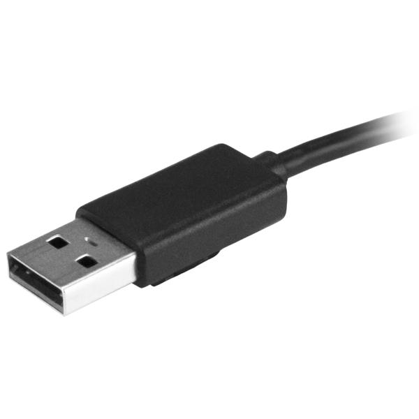 STARTECH.COM 4-Port Portable USB 2.0 Hub with Built-in Cable