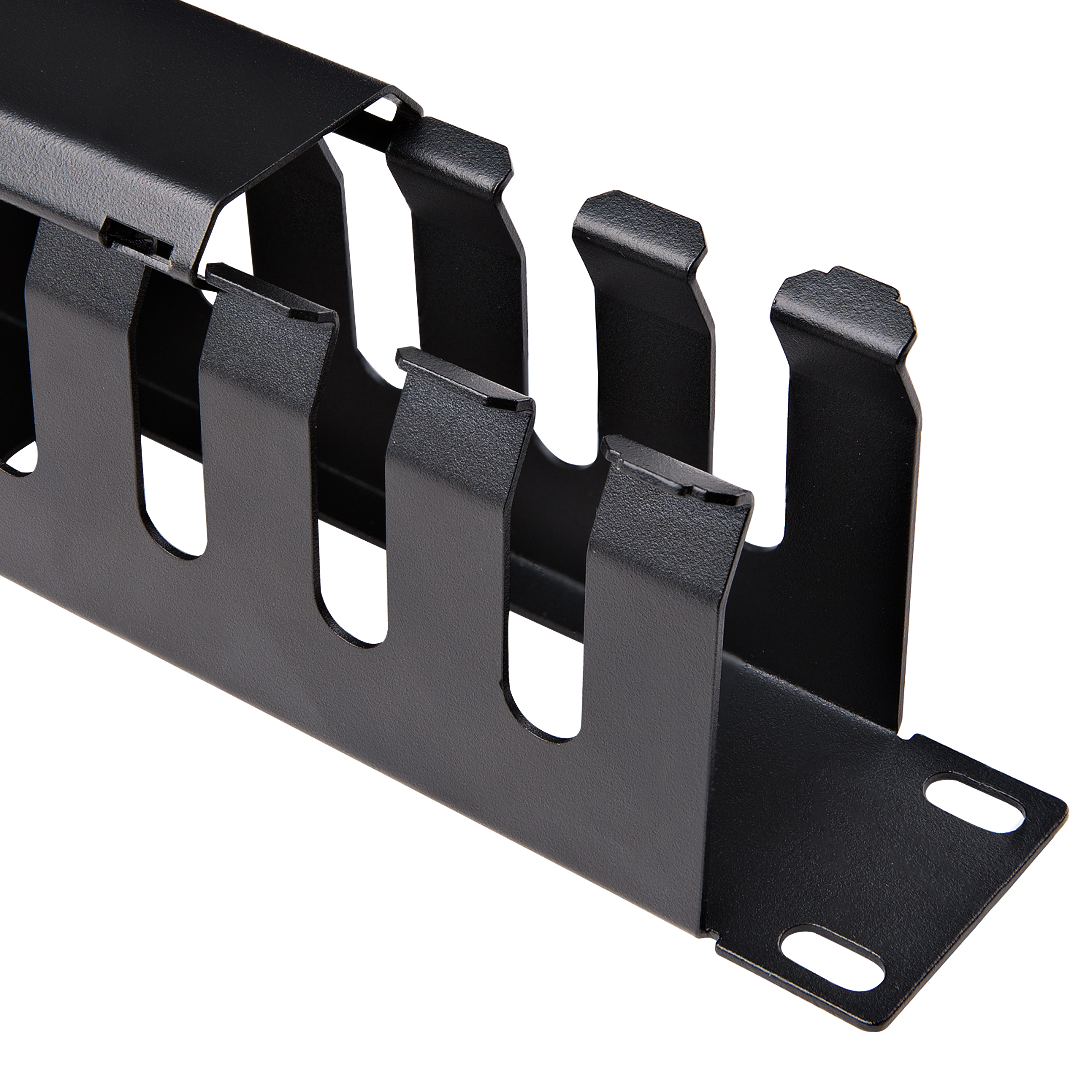 STARTECH.COM 1 HE 19 Zoll Rangierpanel / Kabelordner Kabelmanagement mit Abdeckung - Server Finger Kabelkanal