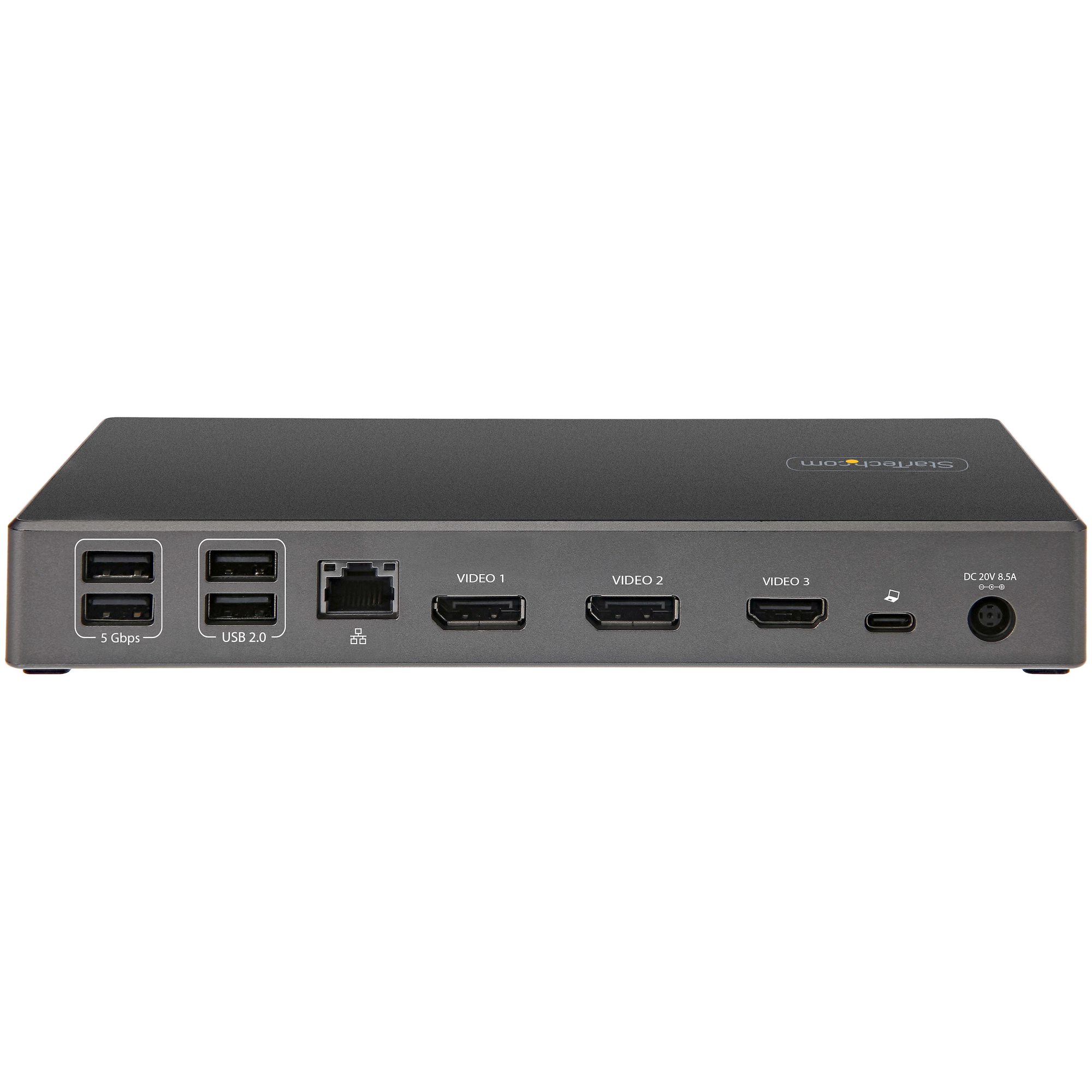 STARTECH.COM Triple 4K Monitor USB C Docking Station 100W Power Delivery 2x DisplayPort 1.4 & HDMI 2.0 6x USB Hub 2x 10Gbit/s