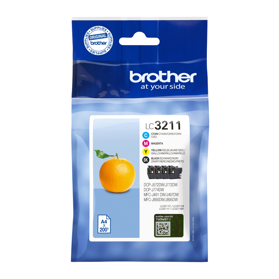 brother LC-3211VAL schwarz, cyan, magenta, gelb Druckerpatronen, 4er-Set
