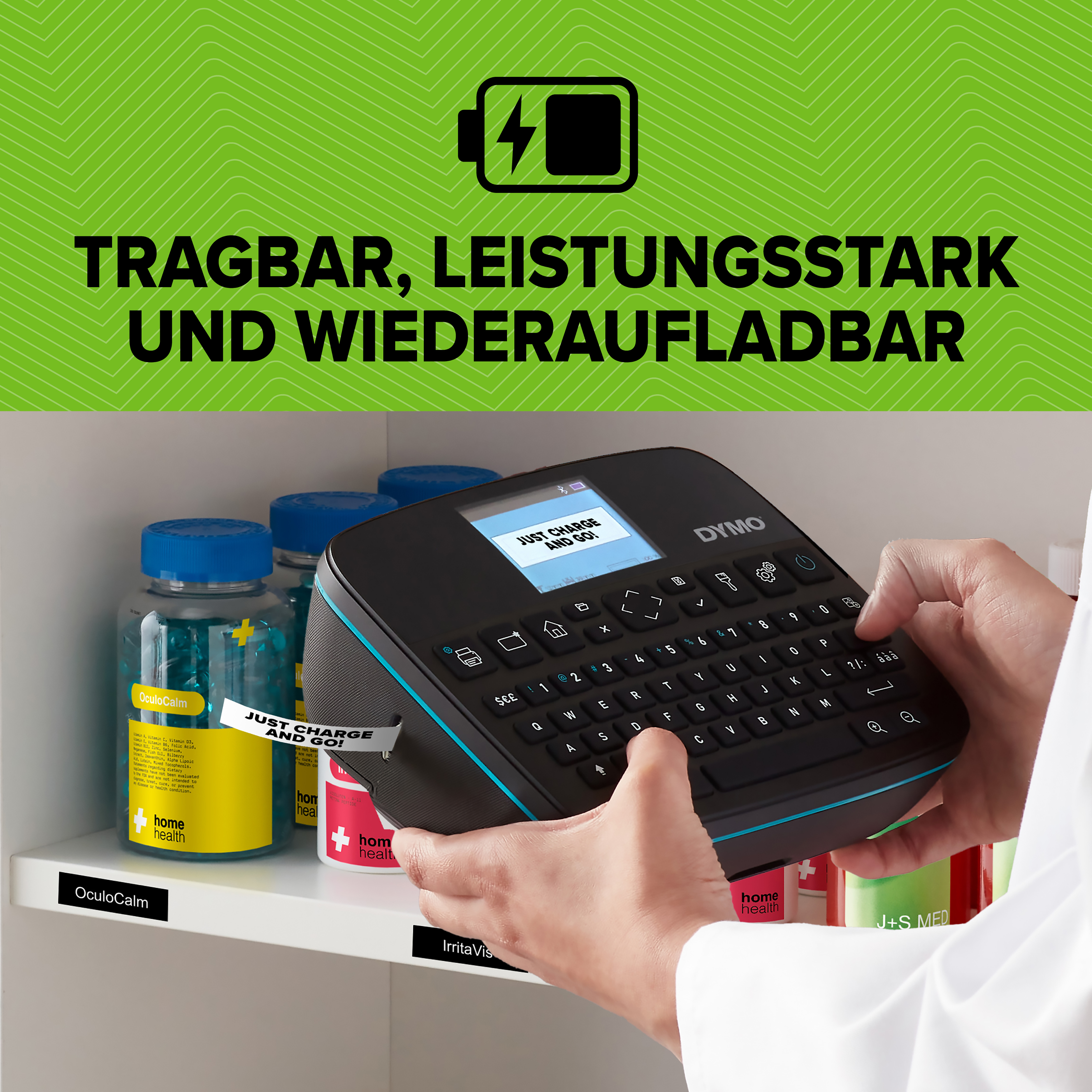 DYMO Labelmanager 640 CB Set Beschriftungsgerät schwarz
