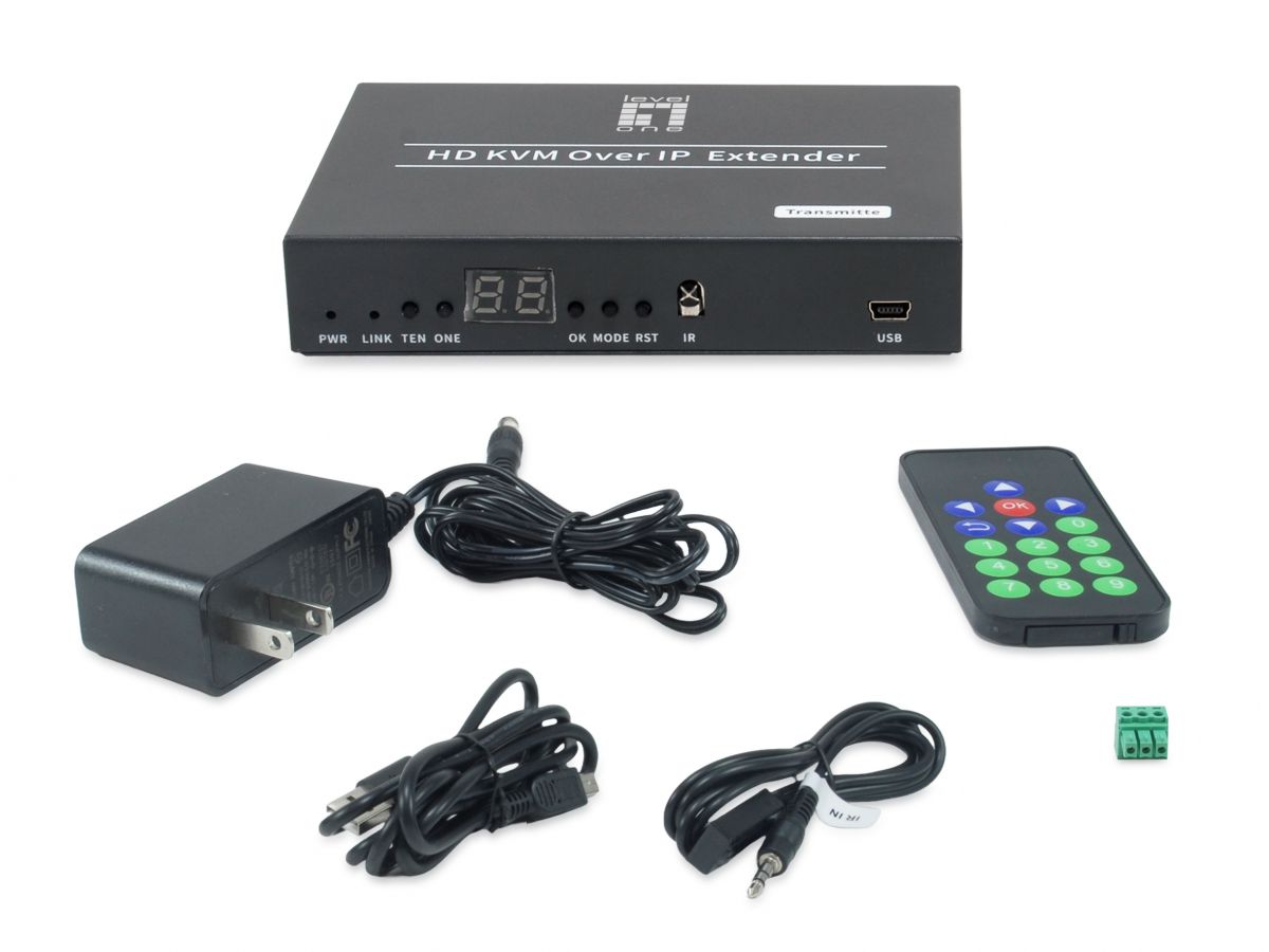LevelOne HDMI über IP PoE Sender USB-Mini 150m sw