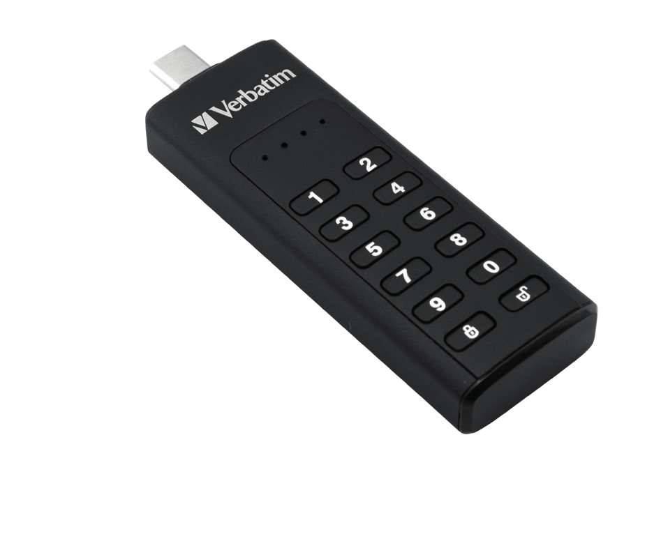 USB-Stick 64GB Verbatim 3.2 Typ A Keypad Secure Drive AES
