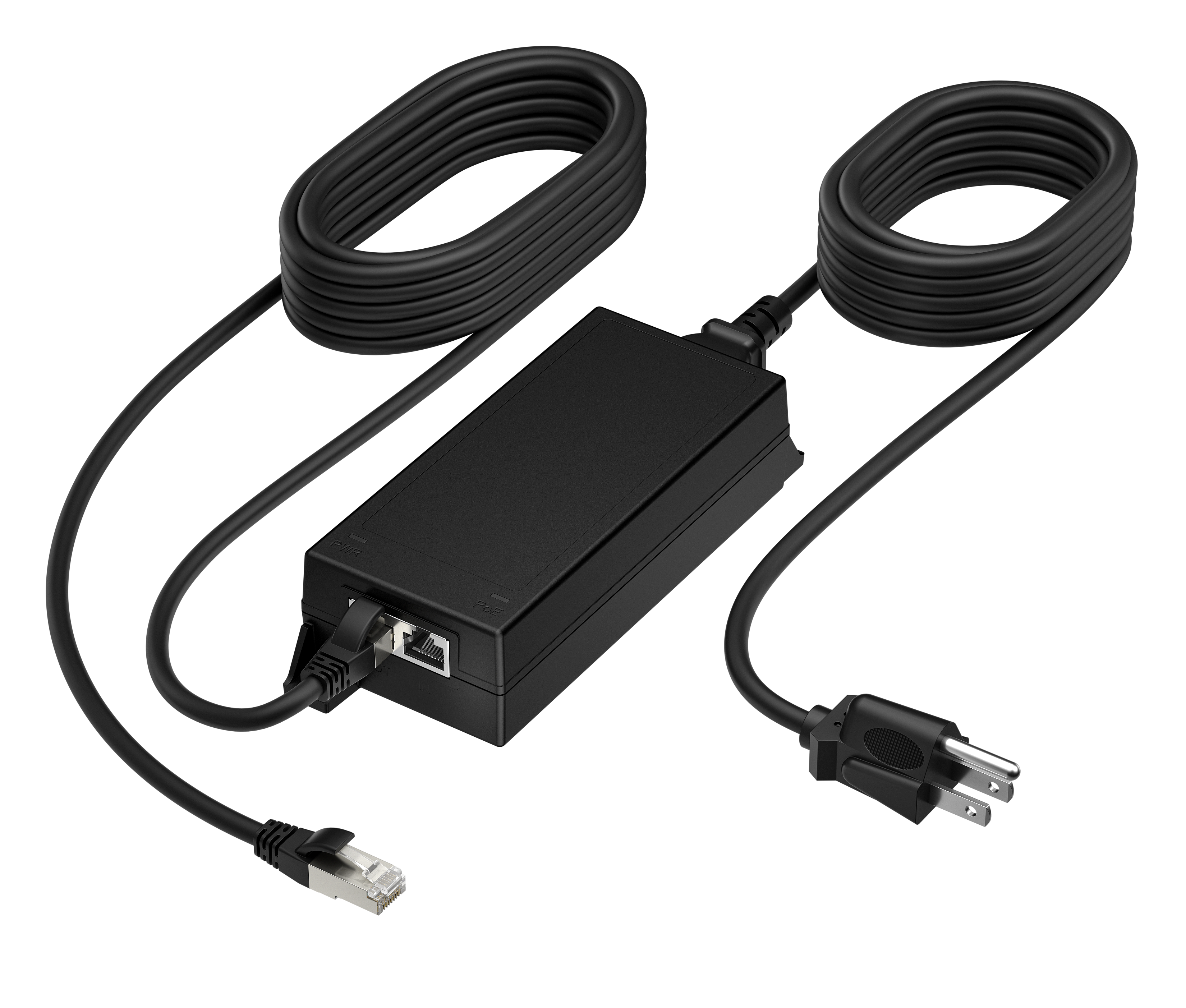 HP Poly PoE++ 65W 2.5G Adapter with 3,66m CAT6A Cable and Power Cord EMEA INTL English Loc Euro plug