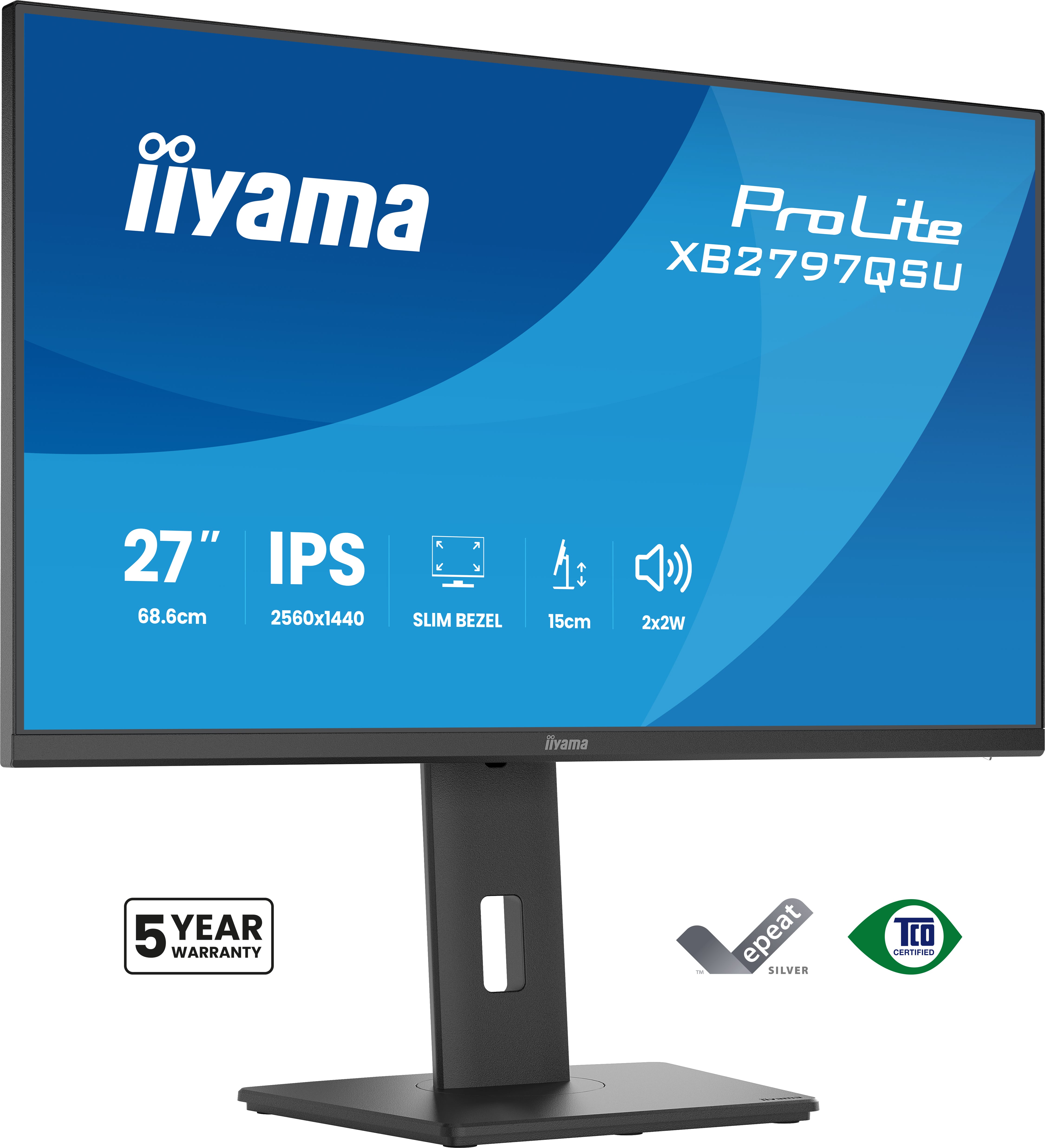 IIYAMA 68.6cm (27) XB2797QSU-B1 16:9 2xHDMI+DP+2xUSB-C
