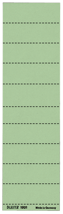 LEITZ Beschriftungsschilder für Hängeregister 1901 grün, 100 St.