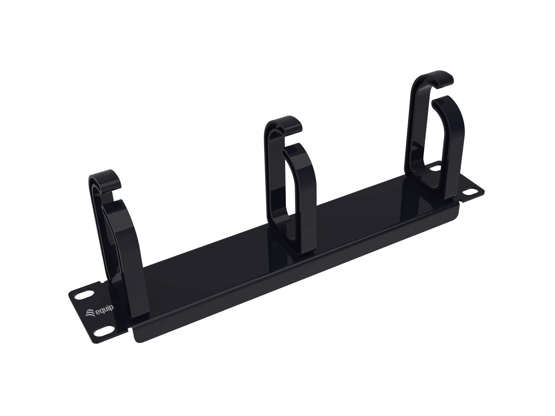 Equip 10 Kabelmanagement 3xPlastikringe 1U RAL9005