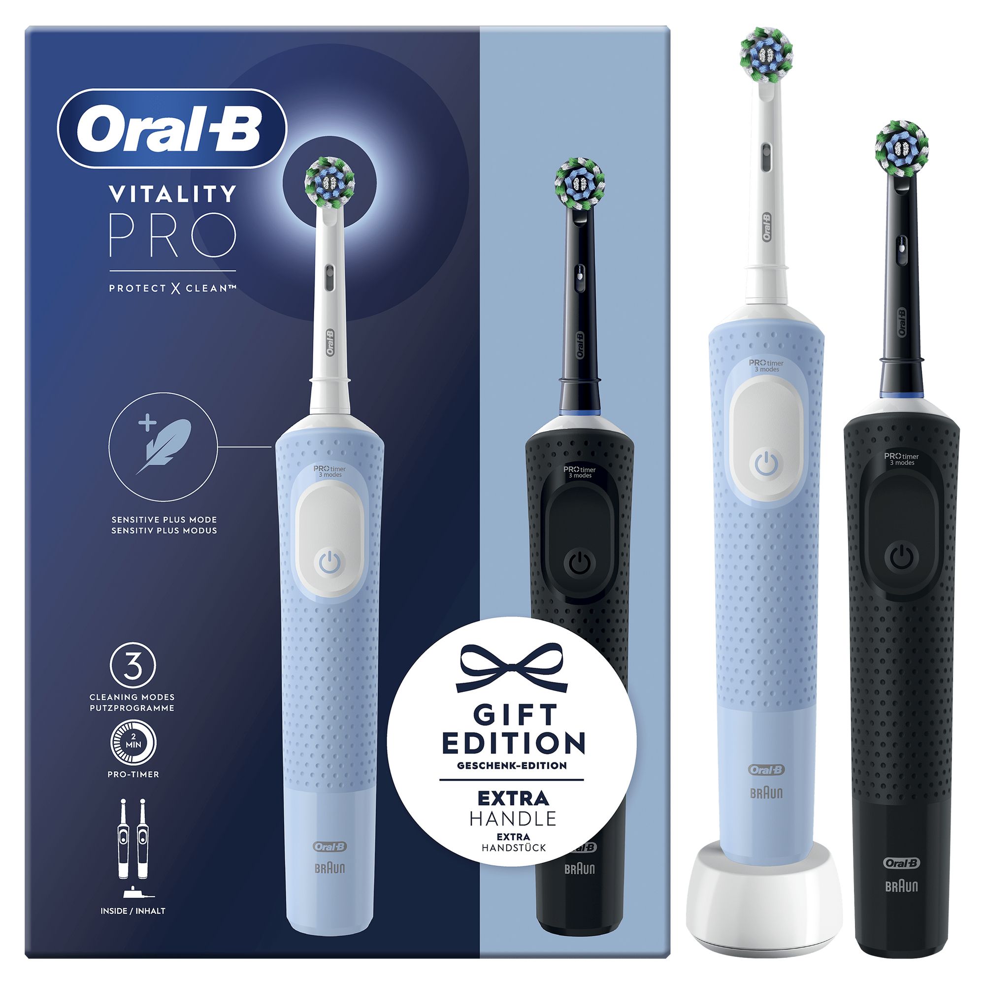 Oral-B Vitality Pro D103 Duo, Elektrische Zahnbürste
