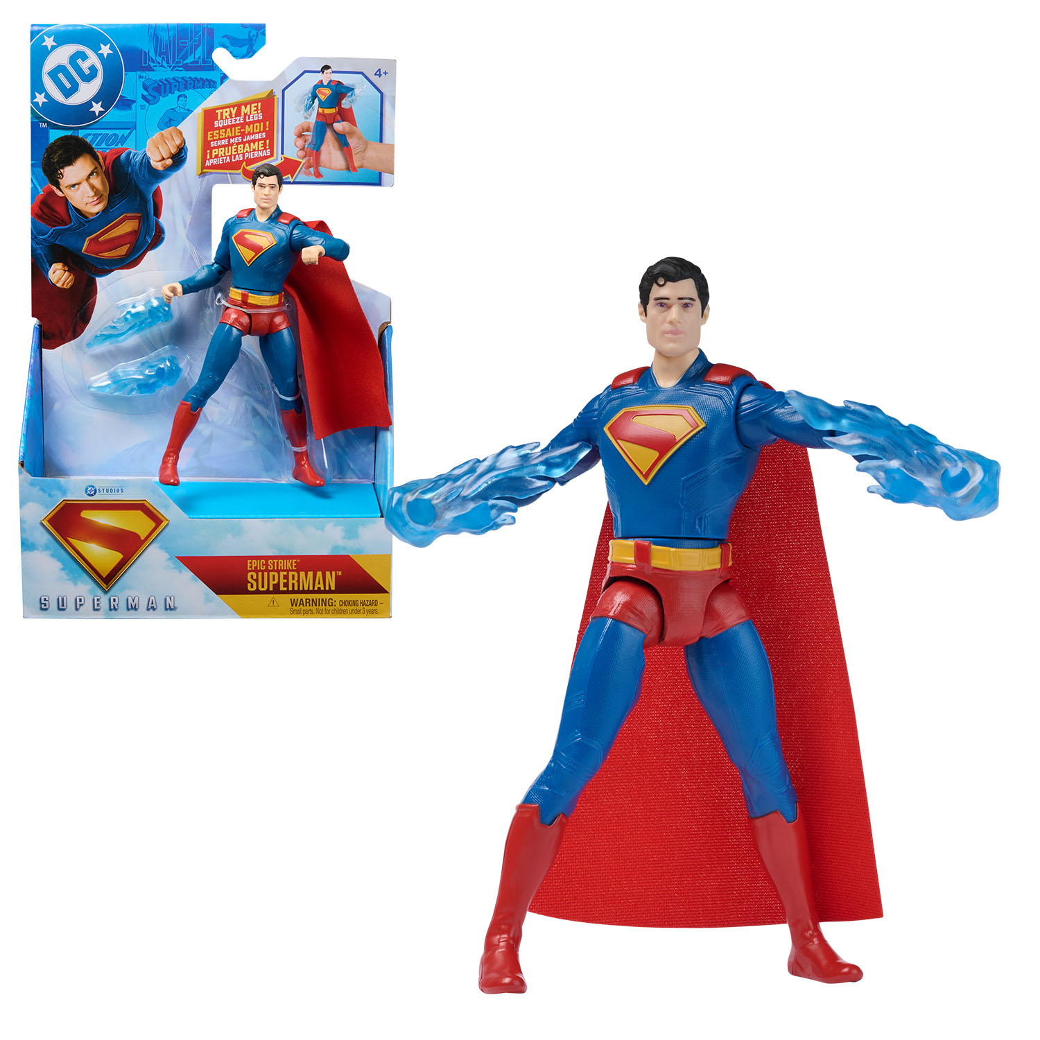Superman - 15 cm Superman Deluxe Action-Figur, Spielfigur