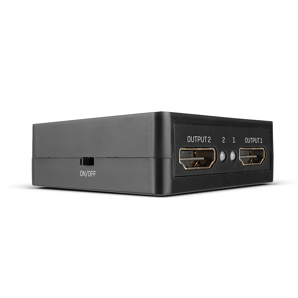 2 Port HDMI Splitter 18Gbps, kompakt