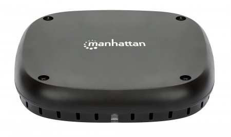 MANHATTAN Induktionsladegerät zur Untertischmontage Macht Ihr Möbelstück zu einem Ladepad mit Schnellladefunktion 10/7,5/5 W schwarz