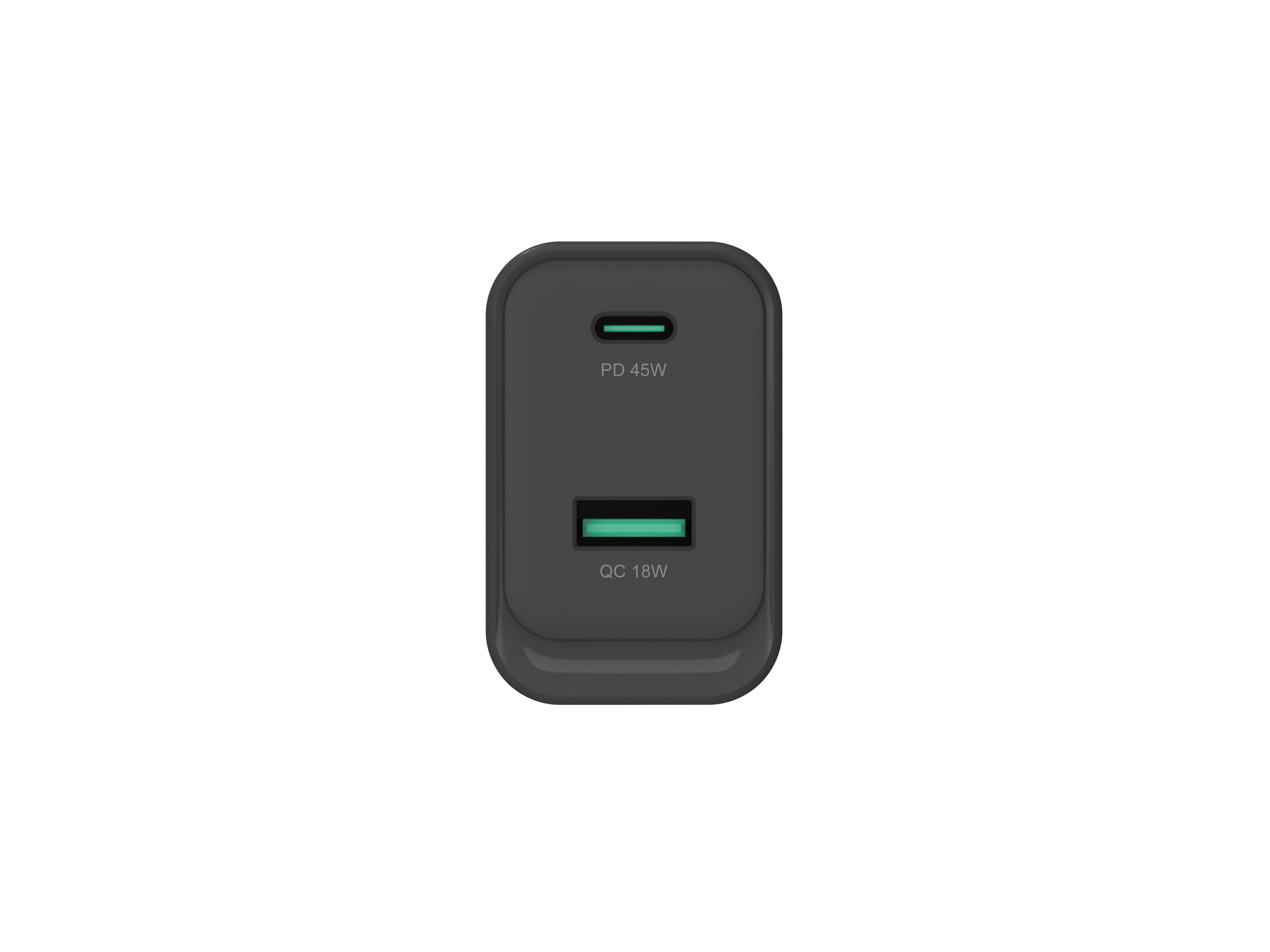 CONCEPTRONIC Ladegerät 2Port GaN USB-C/-A 45WPD3.0/PPS sw