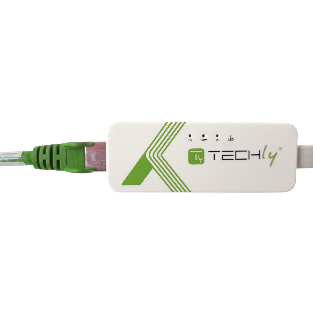 EFB Techly USB 3.1 Typ C RJ45 10/100/1000 weiss