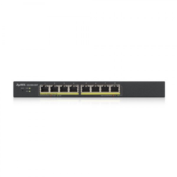 Zyxel Smart Switch 8x GbE GS1900-8HP V3 L2 PoE 77Watt