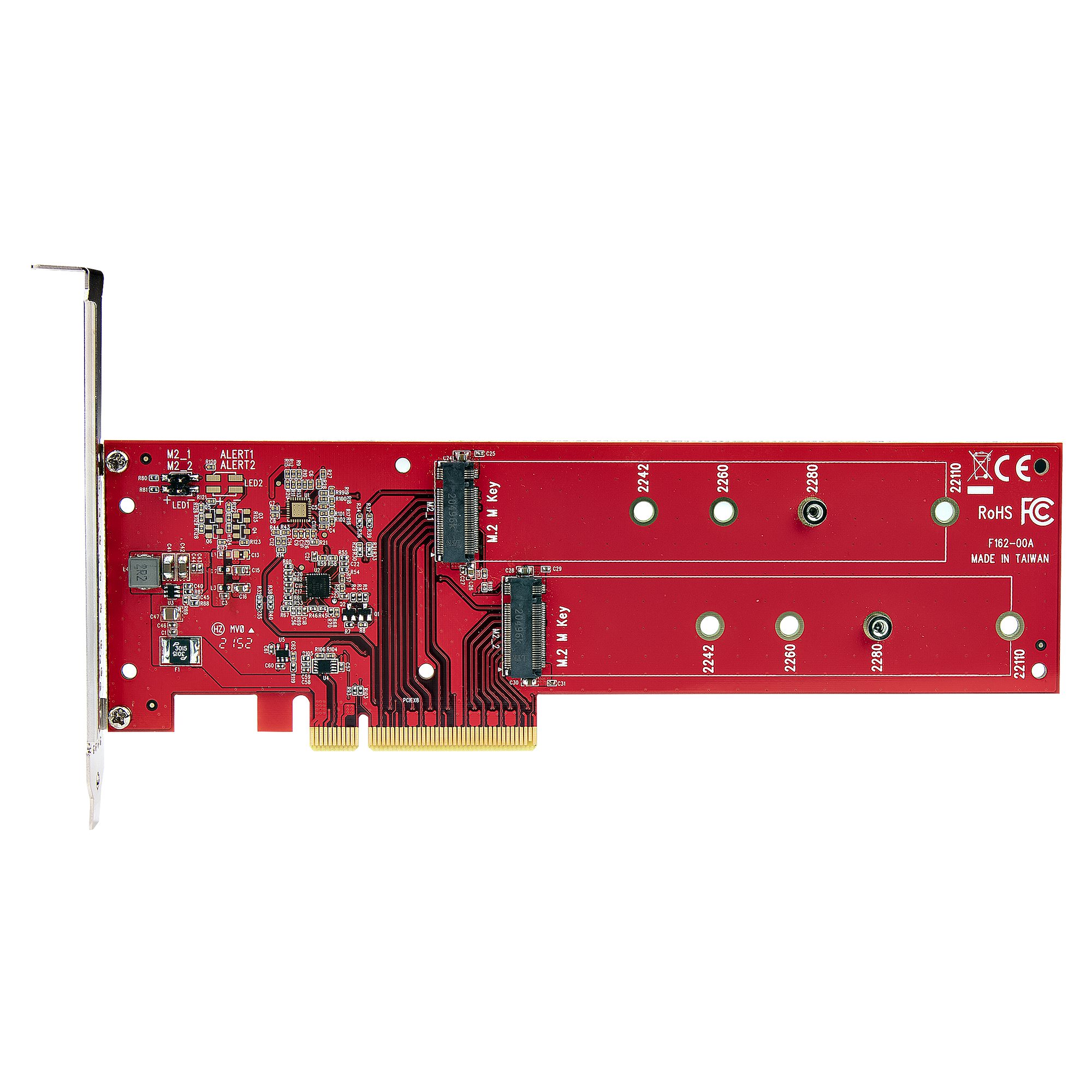 DUAL M.2 PCIE SSD ADAPTER CARD TO DUAL NVME M.2 SSD