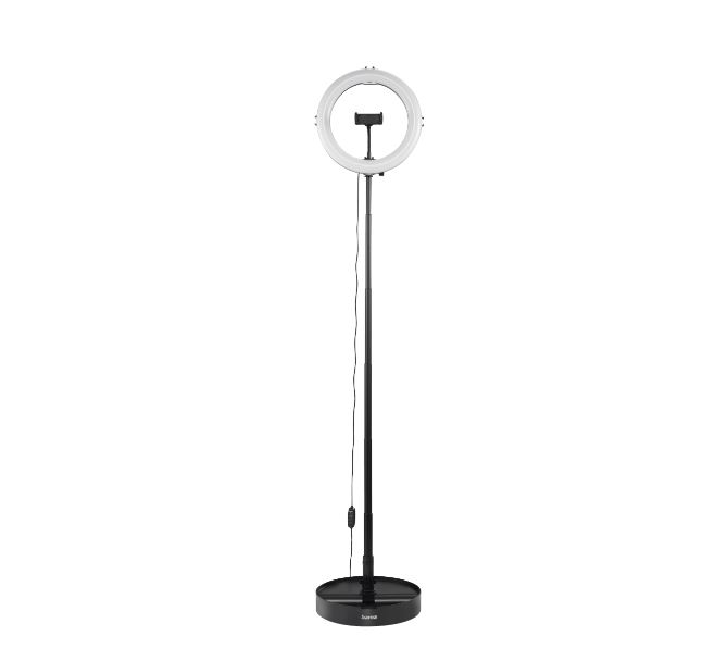 hama SpotLight FoldUp 102 II LED Ringlicht mit Stativ schwarz 10,4 Watt