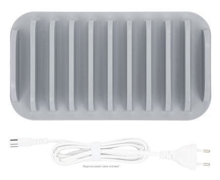 MANHATTAN 10-Port USB-Ladestation 120W 3x USB-C PD-Ports bis zu 18 W/Port 7x USB-A-Ports bis 12 W 2,4 A/Port 120 W Gesamt weiss/grau