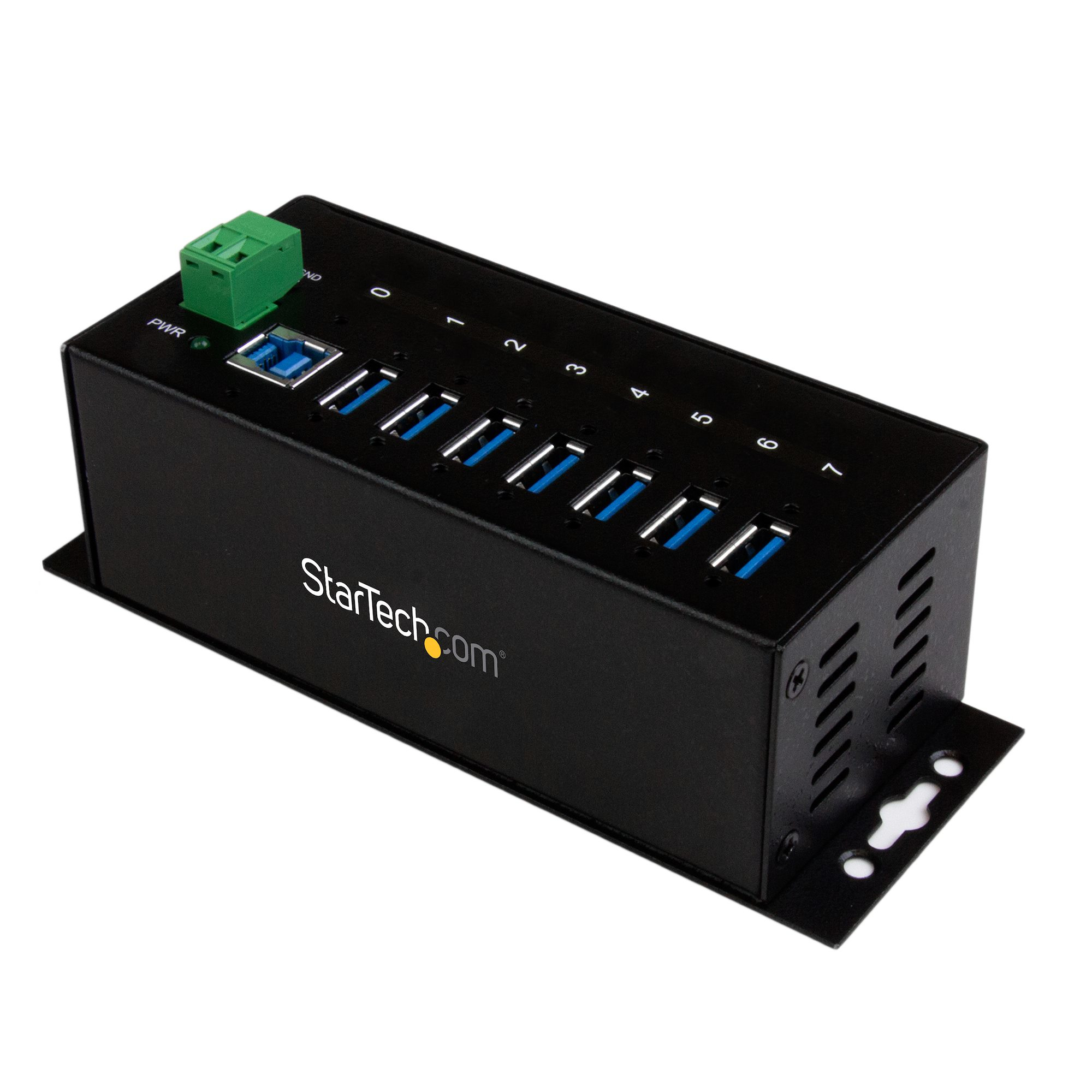 STARTECH.COM 7 Port rugged mountable industrial USB 3.0 hub with surge Protector
