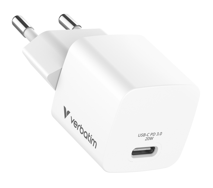 Verbatim Mini GaN Charger 20W EU Plug