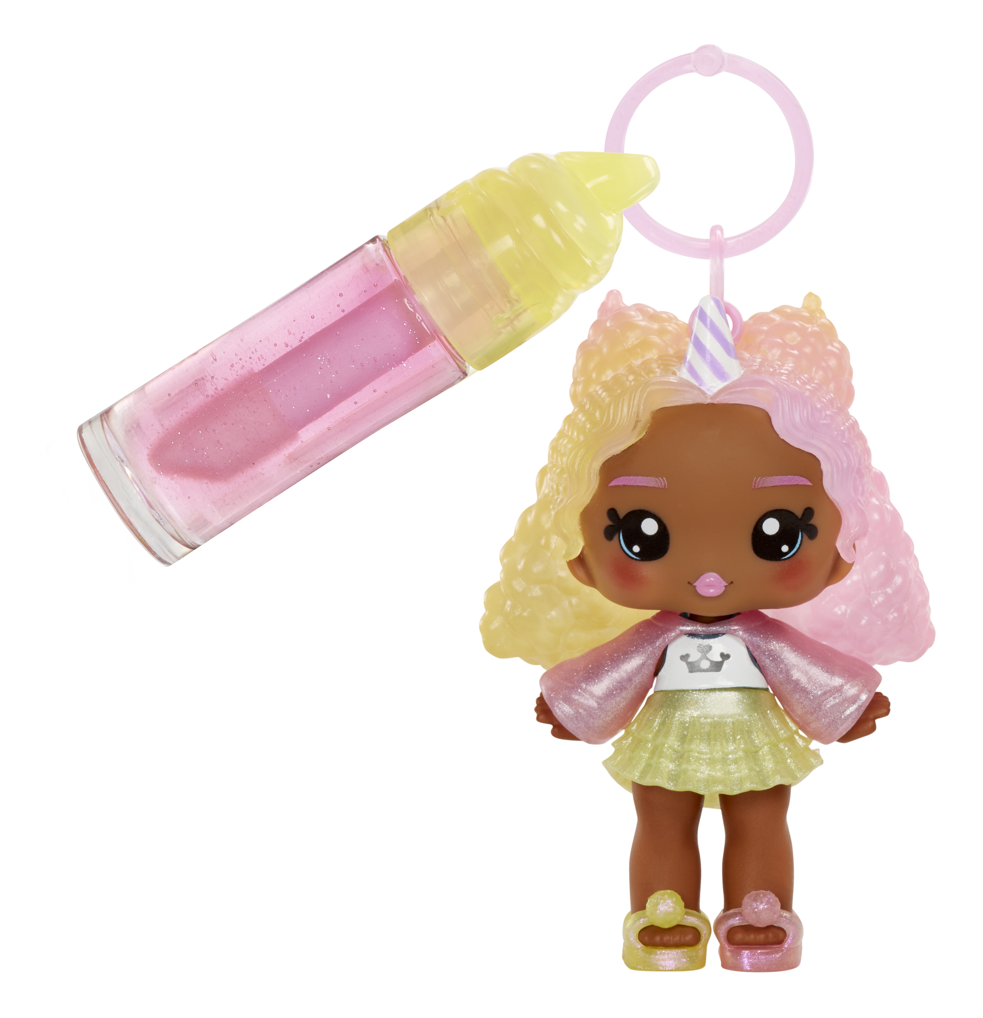 Yummiland Lip Gloss Doll Serie 2 - Nia Candy Fluff, Puppe
