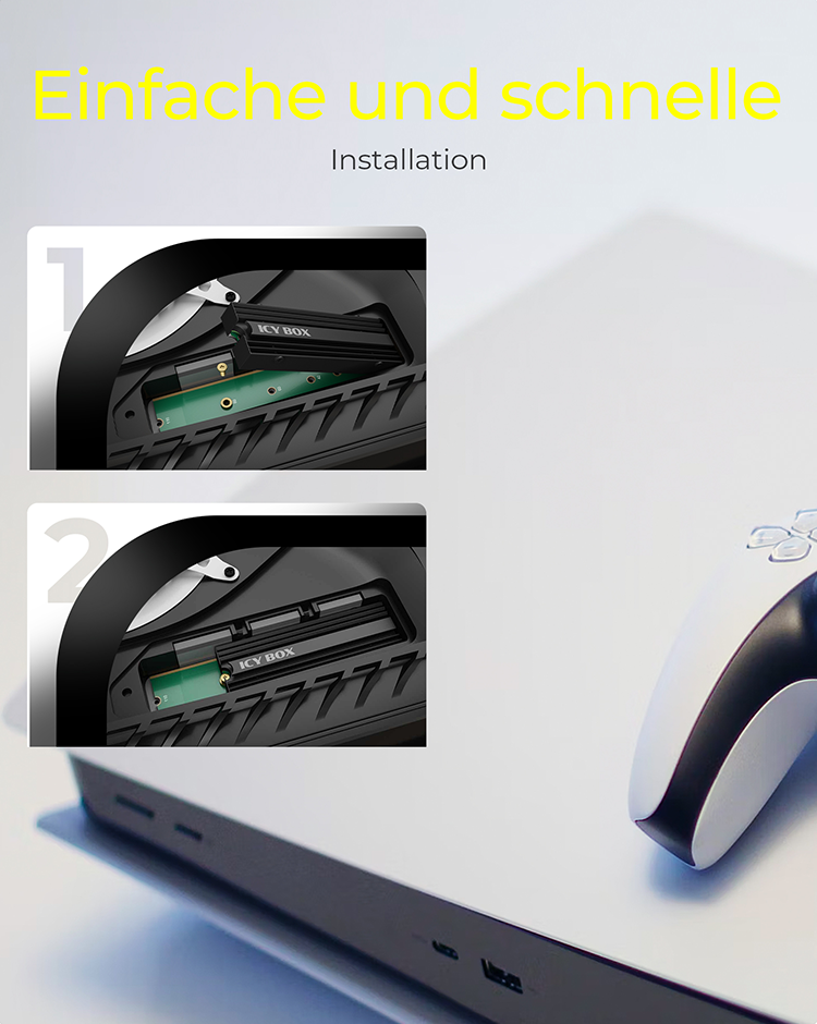 Kühlkörper IcyBox M.2 SSD Kühlkörper für PlayStation 5
