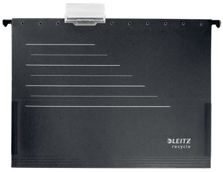 LEITZ Hängetaschen ALPHA® recycle 1922 schwarz, 10 St.