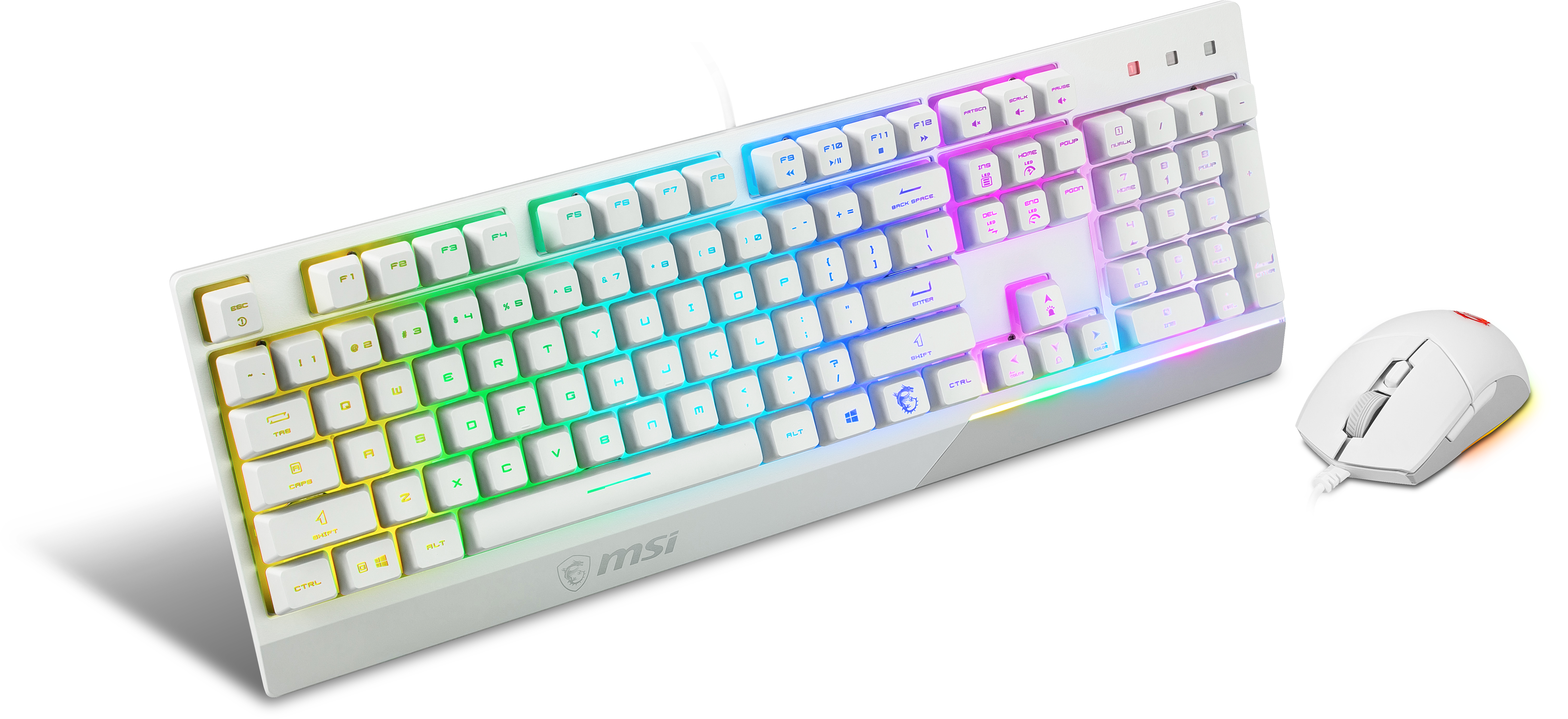 MSI Vigor GK-30 Combo Gaming Keyboard WHITE