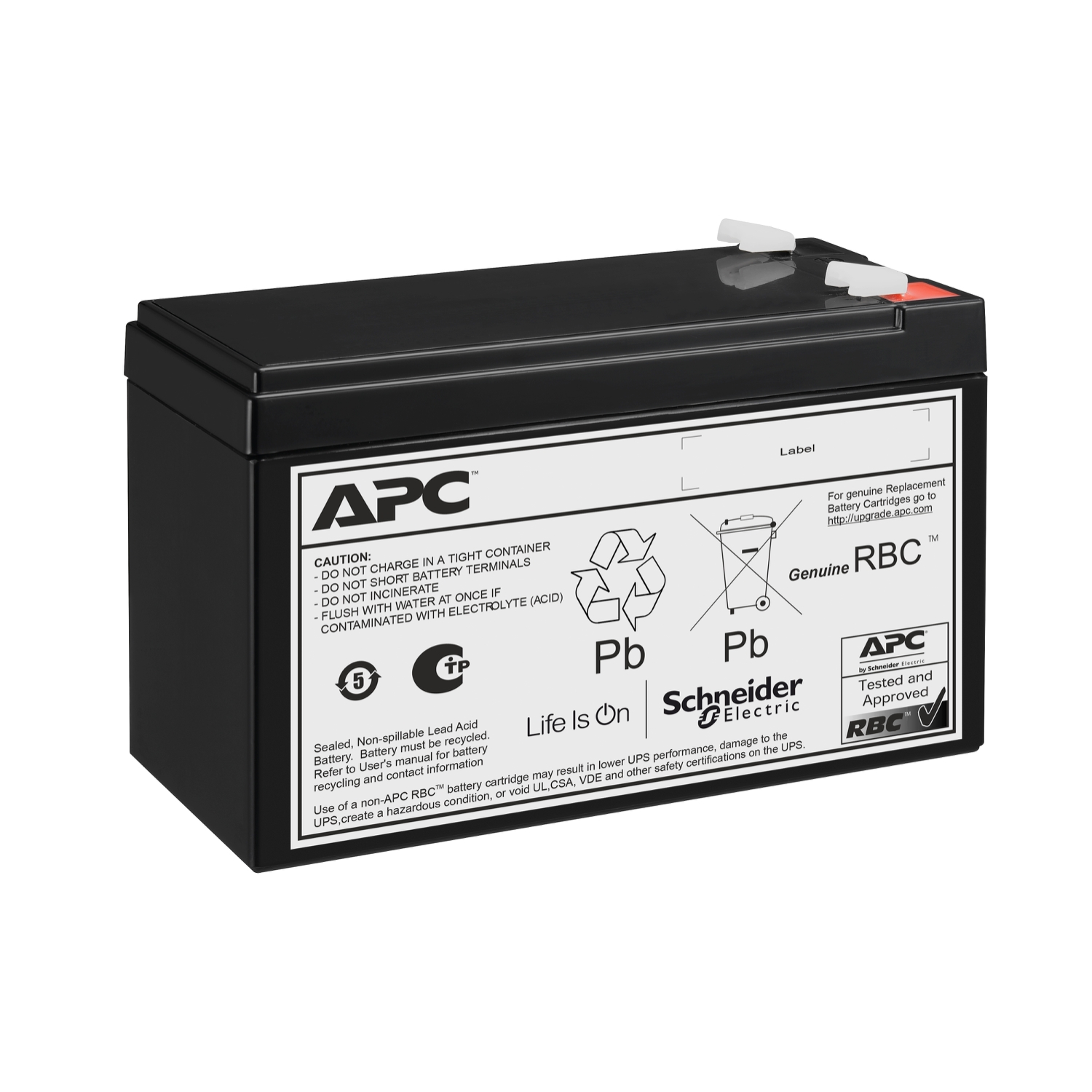 APC Replacement Battery Cartridge 176 UPS battery 6 x battery lead acid 7Ah Black