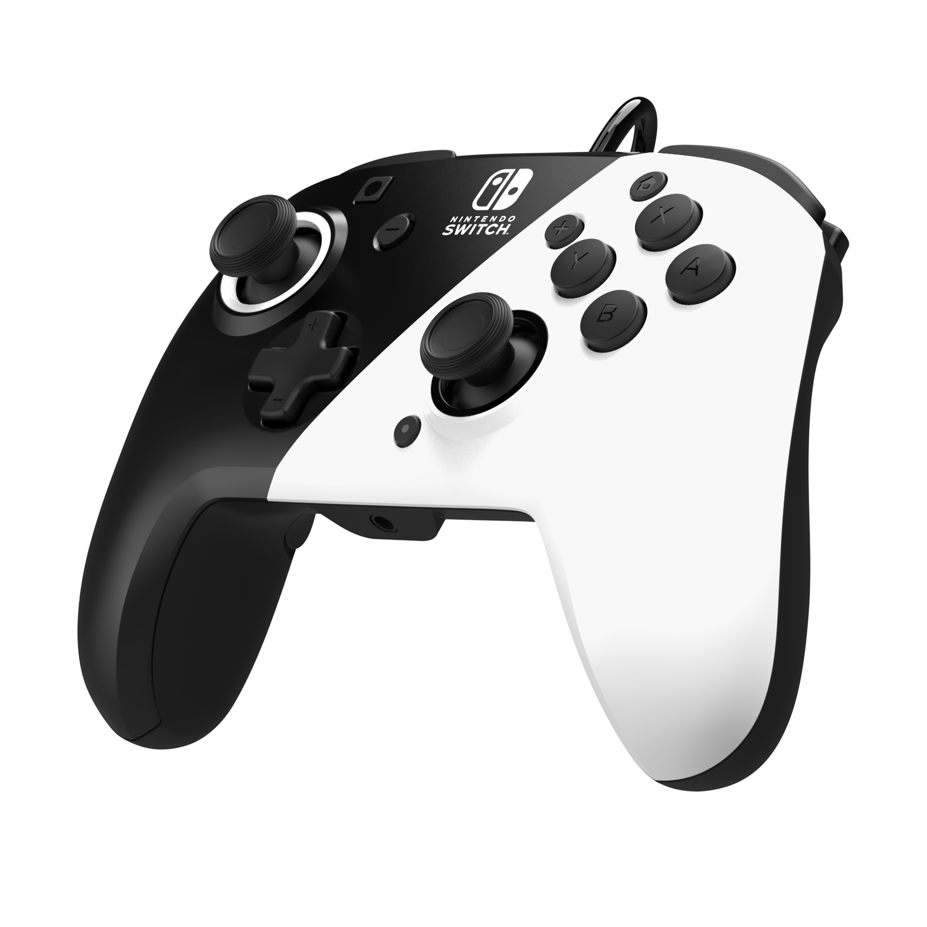 PDP Controller Faceoff Deluxe+Audio schwarz/weiß Switch