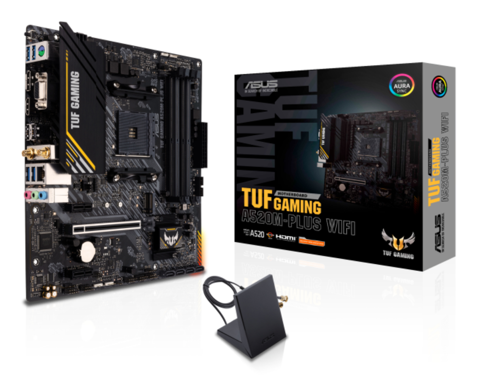 ASUS TUF GAMING A520M-PLUS WIFI (AMD,AM4,DDR4,mATX)
