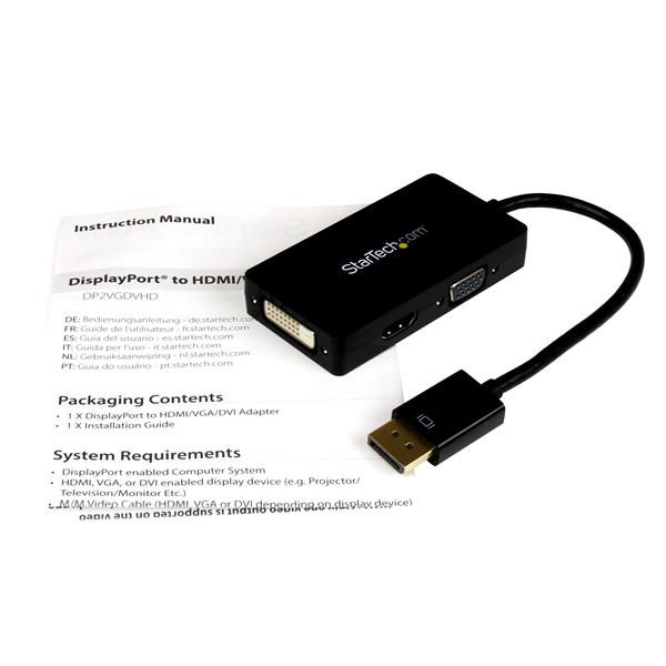 DP TO DVI / VGA / HDMI ADAPTER .