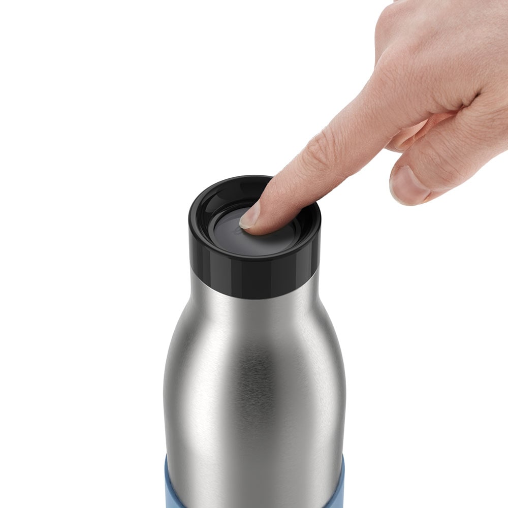 emsa Isolier-Trinkflasche Bludrop Sleeve blau 500,0 ml, 1 St.