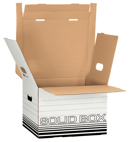 LEITZ Archivboxen Solid M weiß 32,5 x 36,0 x 27,0 cm, 10 St.