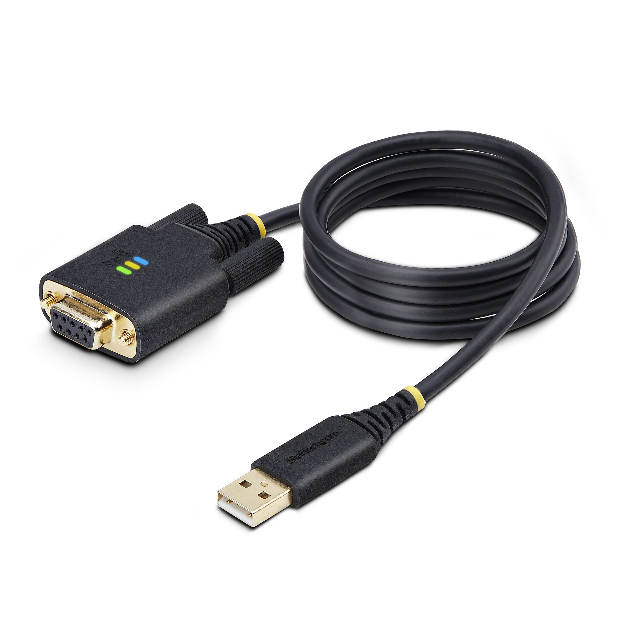 StarTech.com 1P3FFCNB-USB-SERIAL USB-Nullmodem Adapterkabel DB9 Schwarz