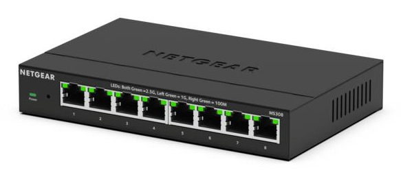 8-PORT 2.5G UNMANAGED SWITCH MULTI-GIGABIT METAL FANLESS