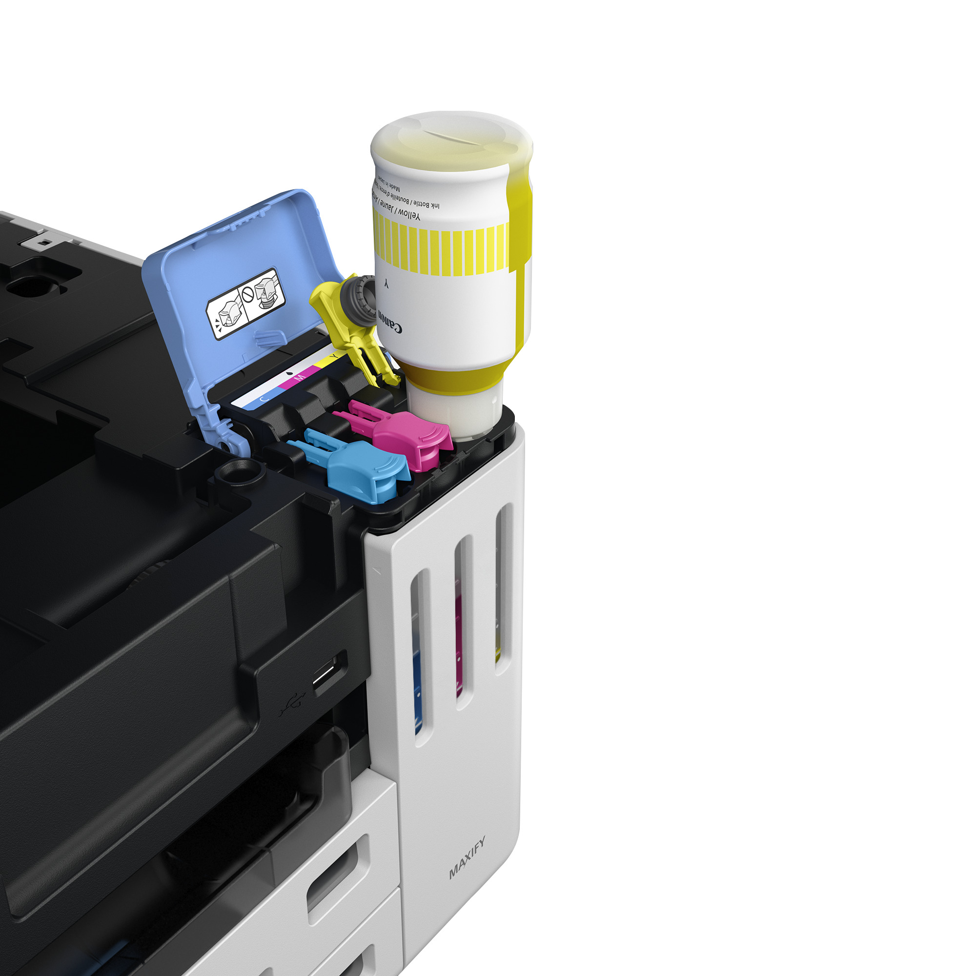 AKTION: Canon MAXIFY GX7150 4 in 1 Tintenstrahl-Multifunktionsdrucker weiß mit 100 Euro CashBack