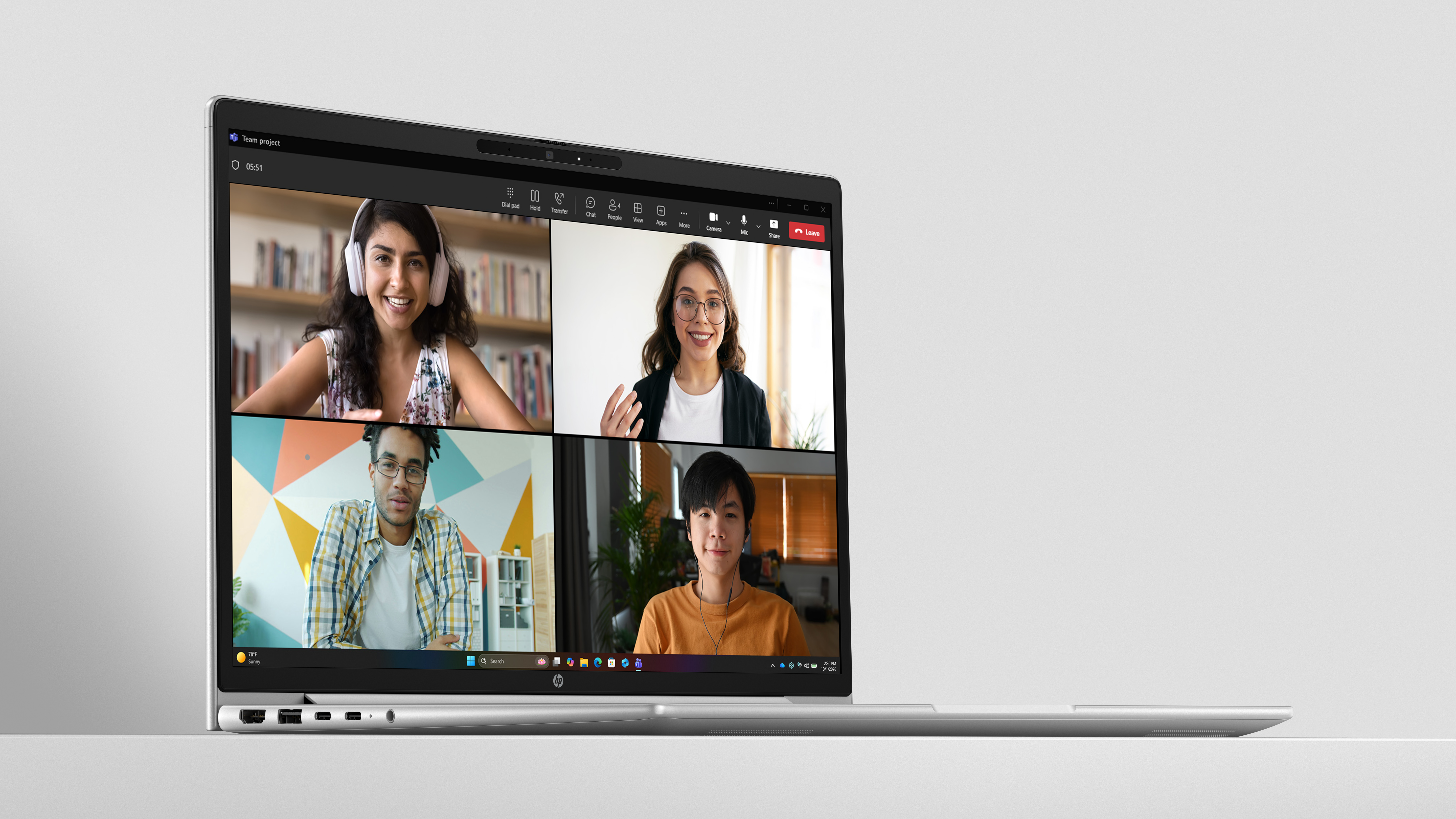 HP ProBook 4 G2a AMD Ryzen 7 250 35,56cm 14Zoll WUXGA 32GB 512GB/SSD W11P 1J Gar (DE)