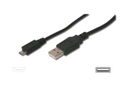 DIGITUS USB CABLE A-MICRO B M/M 1.0M USB 2.0 COMPATIBLE