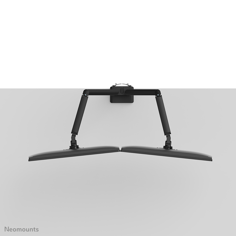 NEOMOUNTS Next Slim Desk Mount double display topfix clamp/grommet black