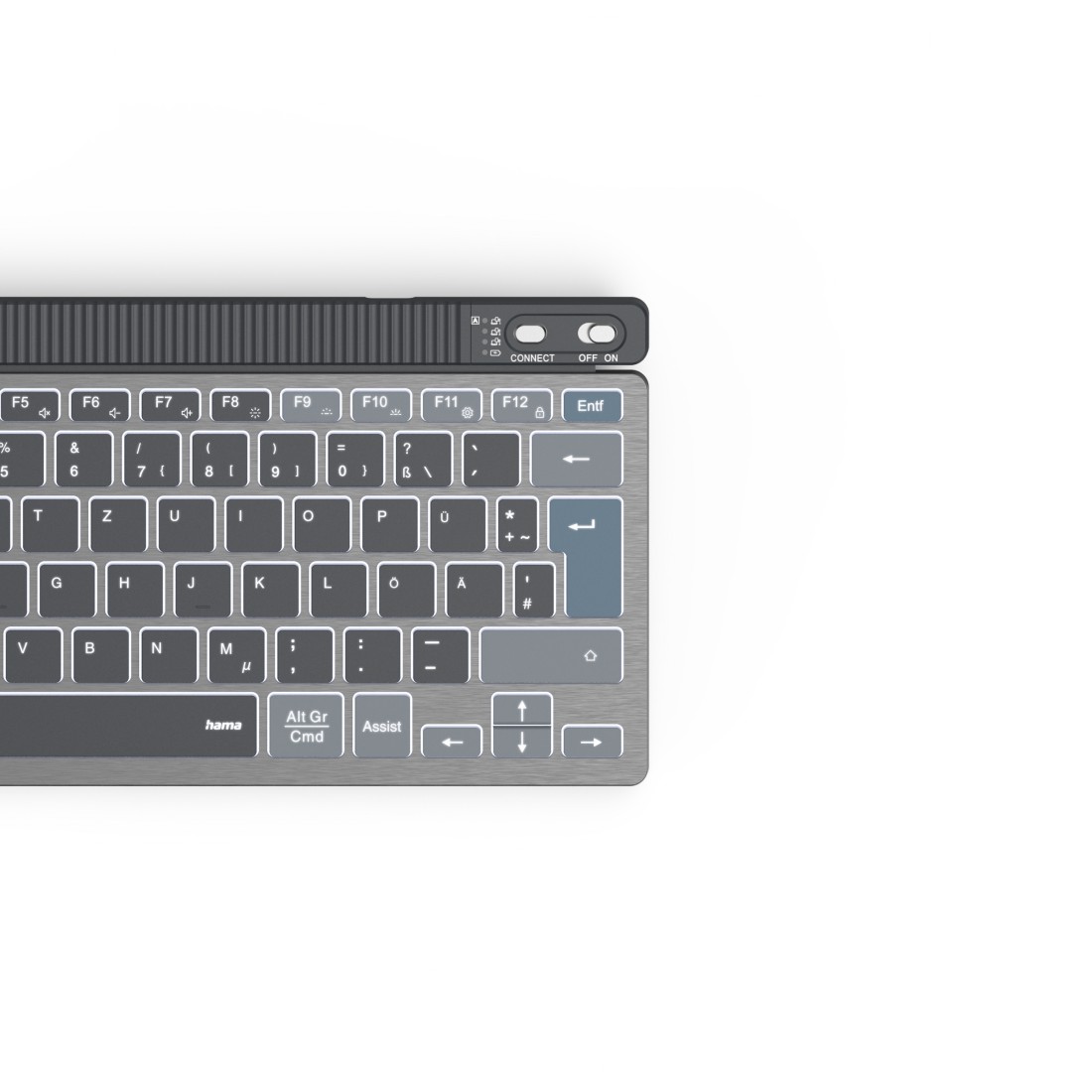 hama WK-700 Tastatur kabellos grau