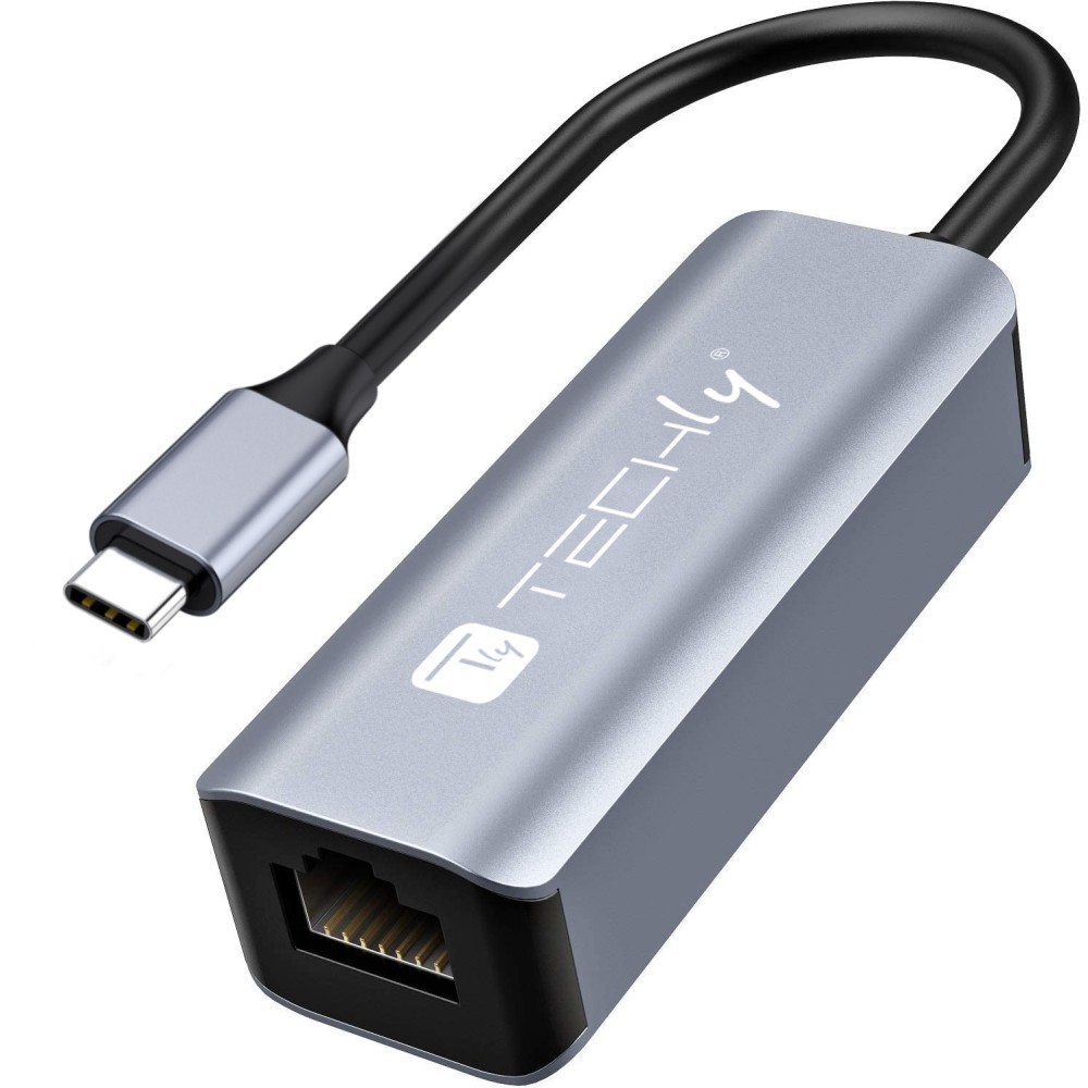 Techly USB 3.1 Typ C auf RJ45 Adapter