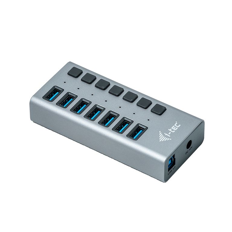 I-TEC USB 3.0 Charging HUB 7port port mit externem Netzadapter 36W 7x USB Ladeport fuer Tablets Notebooks Ultrabooks PC
