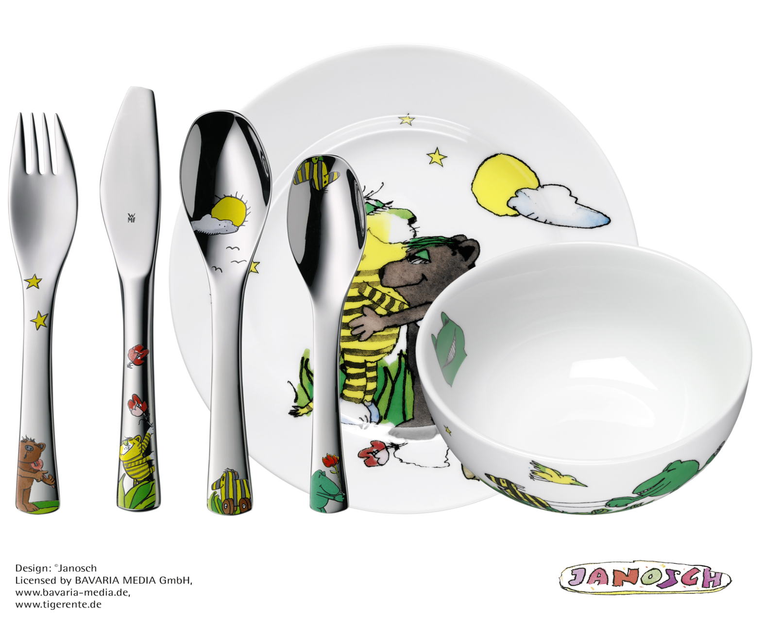 WMF Kindergeschirr-Set Janosch weiß 6-tlg., 1 Set
